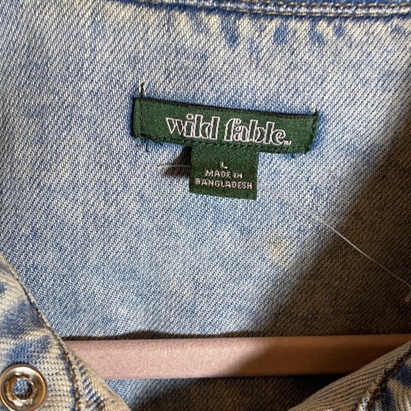 Wild Fable Light Blue Jean Jacket - Picture 3 of 4